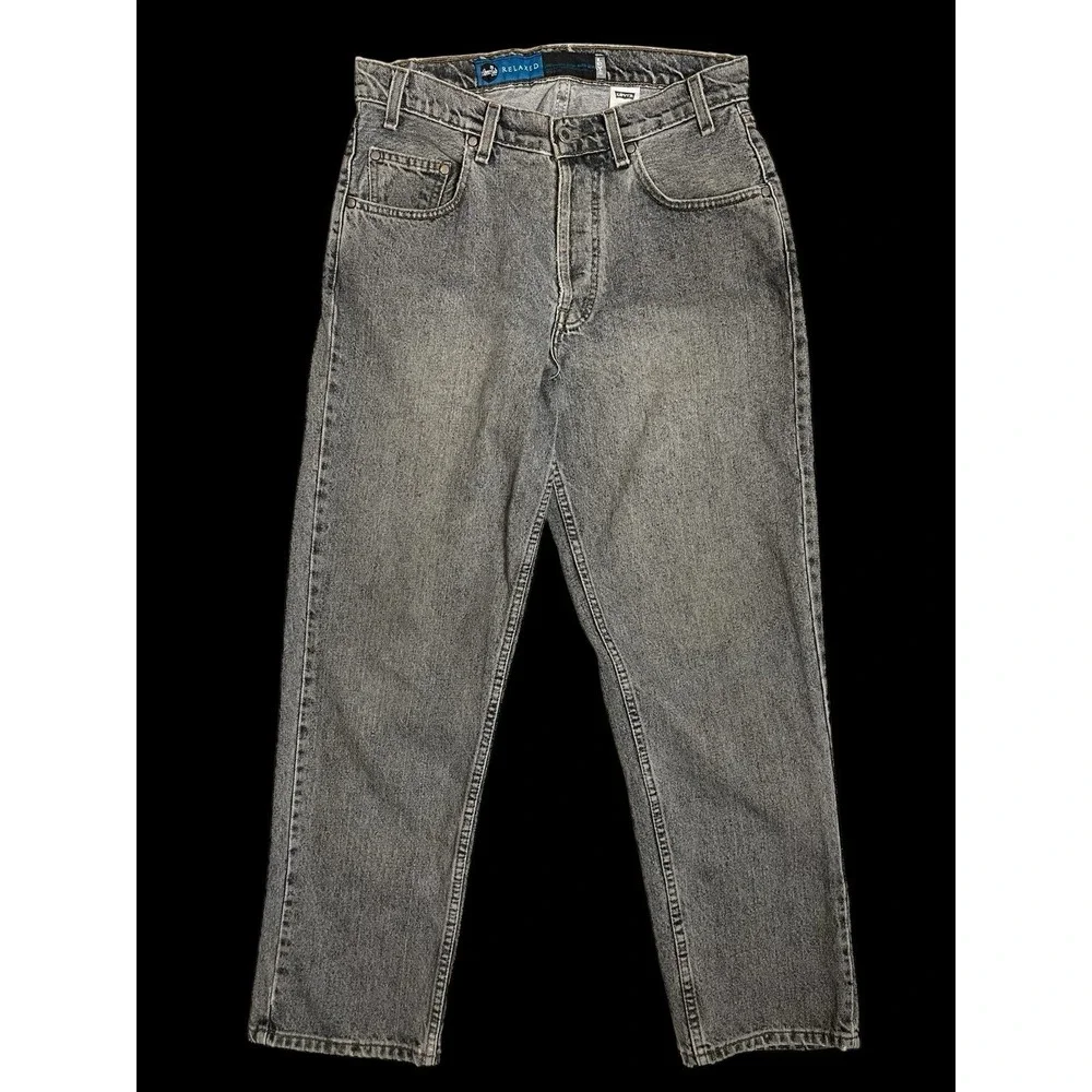 Levi's Vintage‎ SilverTab Gray Denim Jeans Mens 33x30 Fits 32X30 Made In USA Y2K